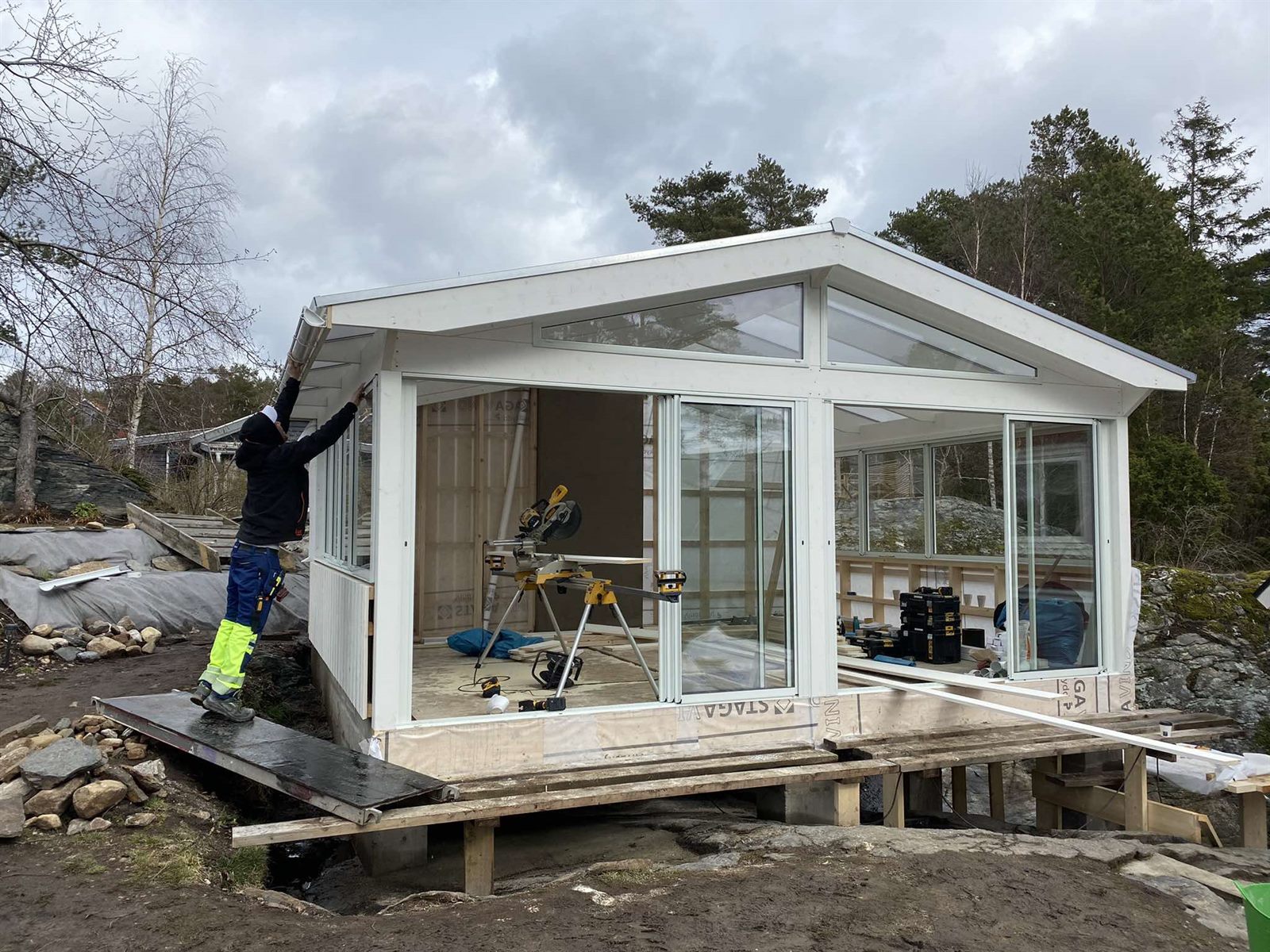 Realizacja Ad Astra Constructions — ogród zimowy w budowie