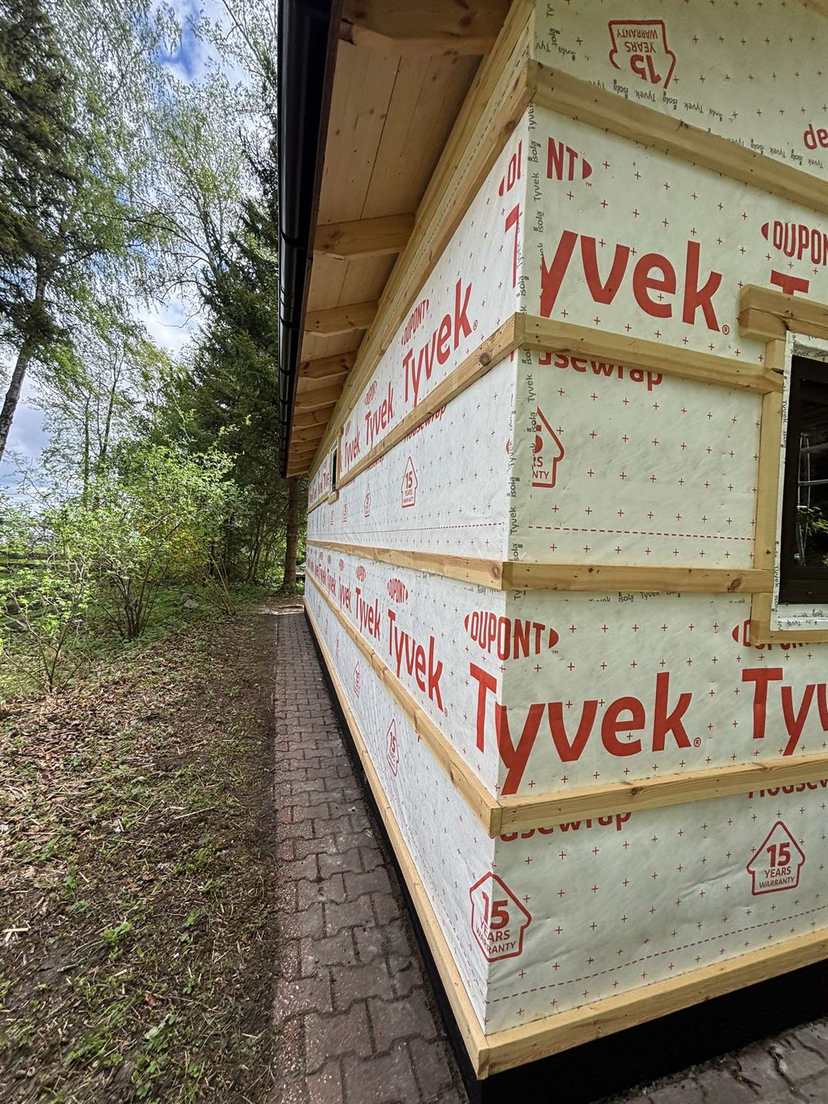 Realizacja Ad Astra Constructions — ściana z wiatroizolacją
